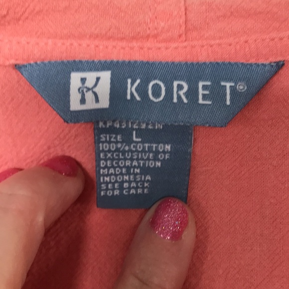 KORET LIGHT WEIGHT JACKET SIZE L PRETTY PEACH COLOR 🍑 - Picture 3 of 6